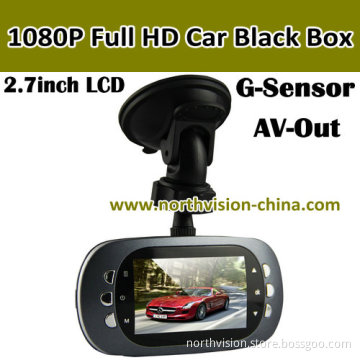 2.7 Inch 140 Degree G-Sensor 1080P Full HD Car DVR